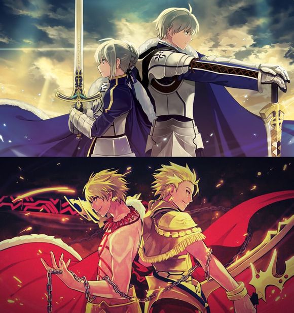 saber 吴王 阿尔托莉雅 潘德拉贡 呆毛王 旧剑 fate 吉尔伽美什