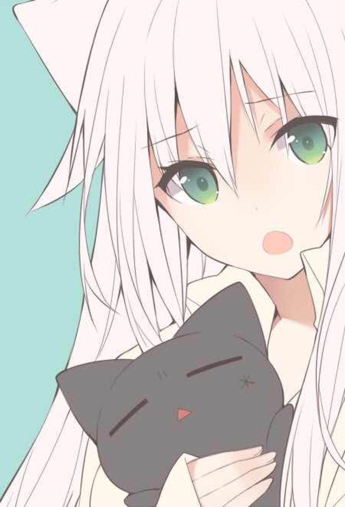 红发 金发 银发 少女 壁纸 校园 制服 美少女 微笑 猫耳 头像
