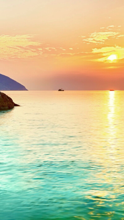 唯美自然风景 海洋 夕阳 唯美风景 iphone手机壁纸 唯美壁纸 锁屏