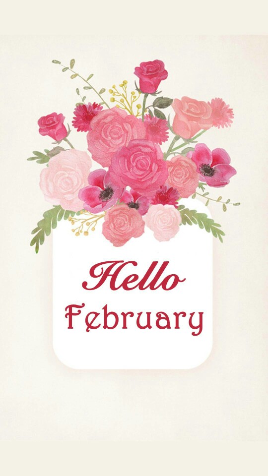 hello february 你好,二月!系列手机壁纸