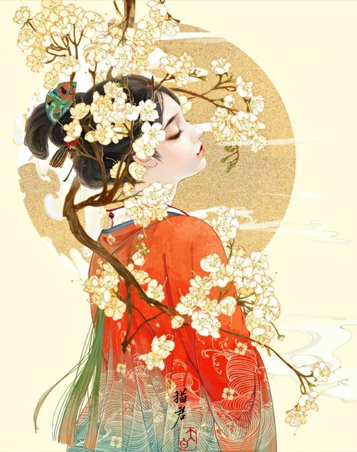 手绘古风美人