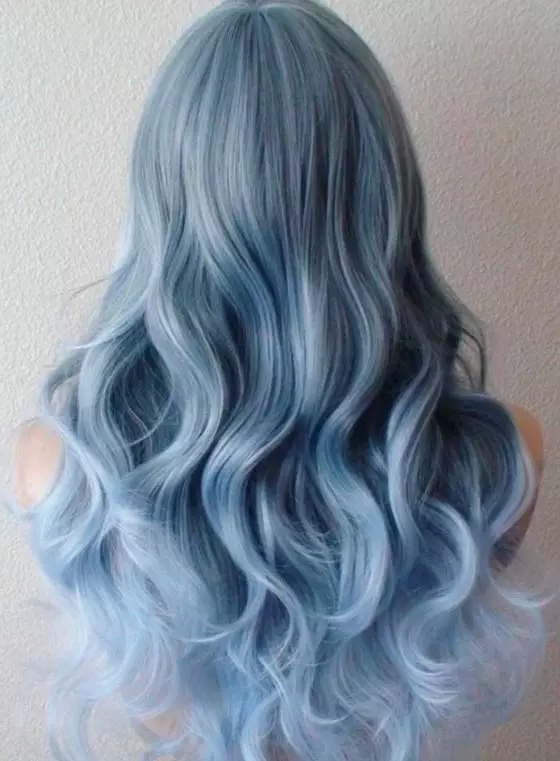 蓝色~染发