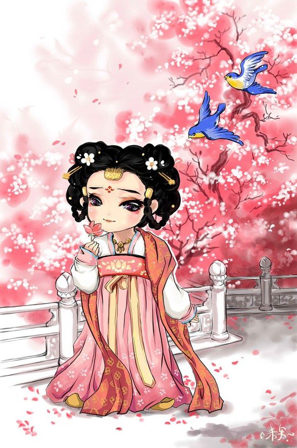 q版人物 汉服
