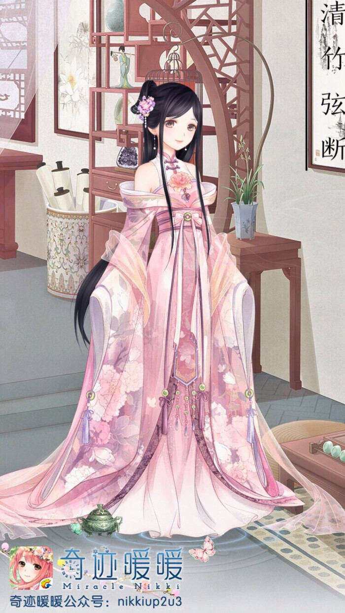 奇迹暖暖 暖暖环游世界 少女 小清新 插画 搭配 服装 设计 古风 华丽