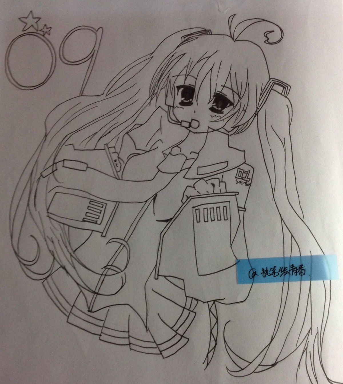 by-执笔绘青春/零基础学画(全自学,不喜勿喷)希望大家多多指点哈!