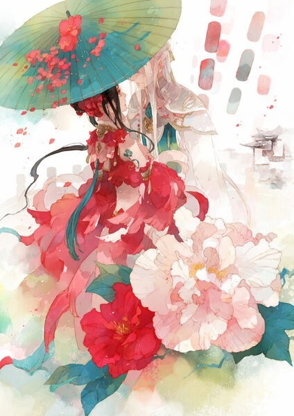 古风. 唯美. 落尽红樱君不见. 轻绘梨花泪沾衣.