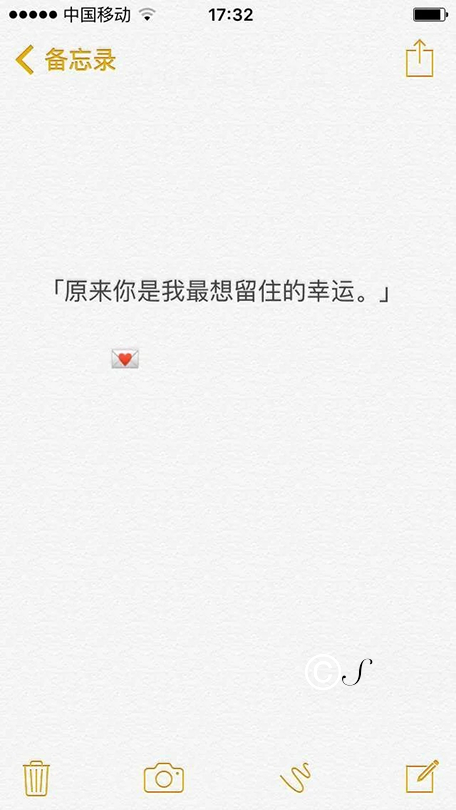 原来你是我最想留住的幸运.