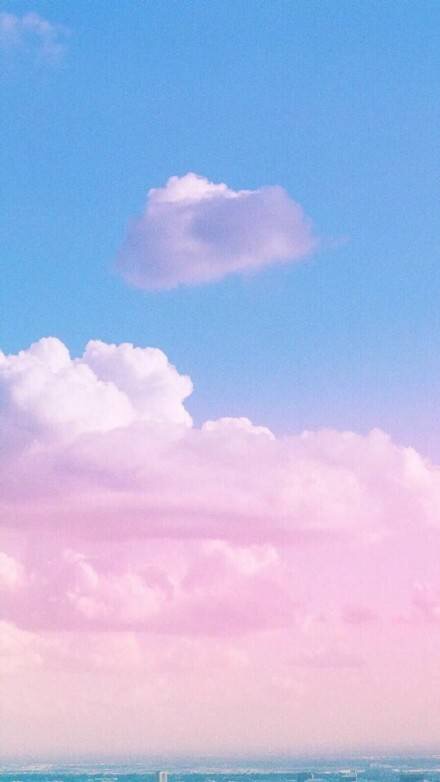 天空 粉色云彩 壁纸