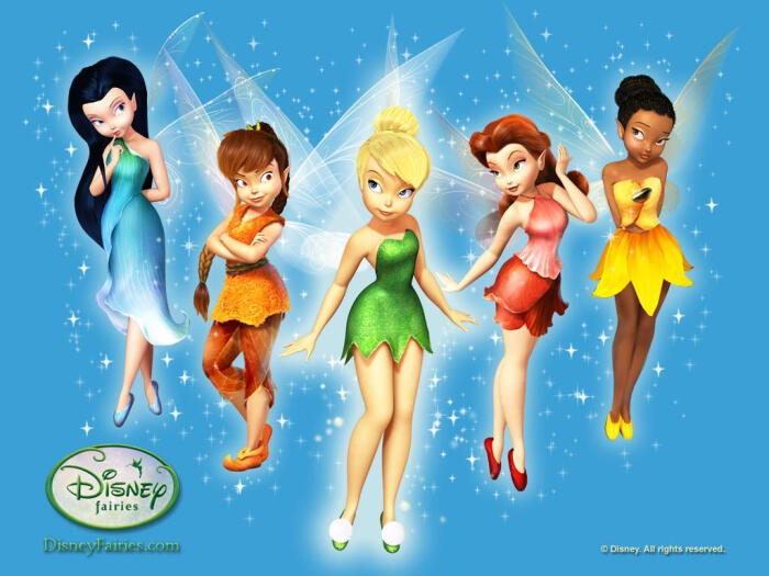 tinker bell 奇妙仙子精灵,迪士尼经典卡通人物