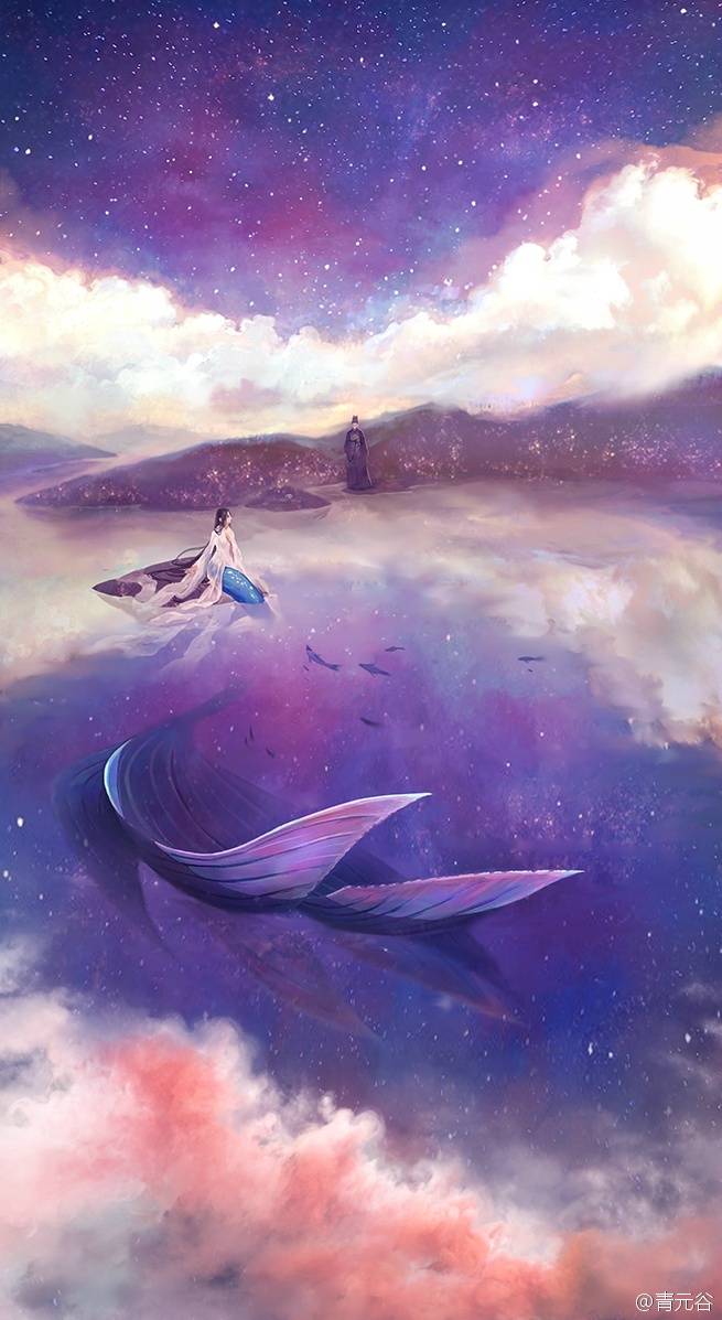 绘师微博:青元谷: #周星驰美人鱼# 好看.