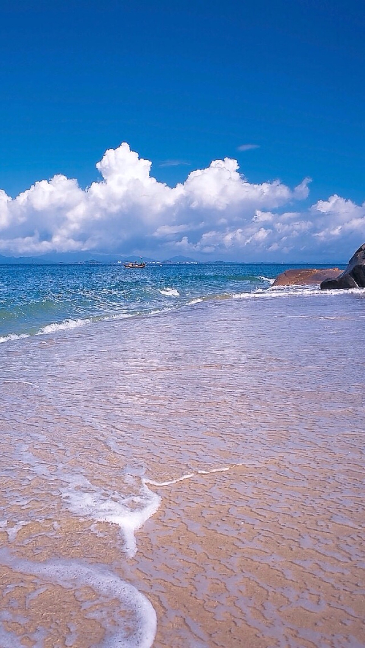 唯美自然风景 蓝天碧海 海洋 沙滩 唯美风景 iphone手机壁纸 唯美壁纸