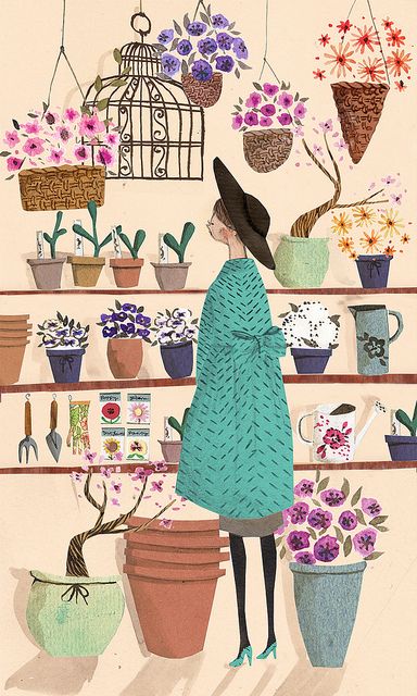富有情调的生活插画 ~ 来自英国插画师emma block作品