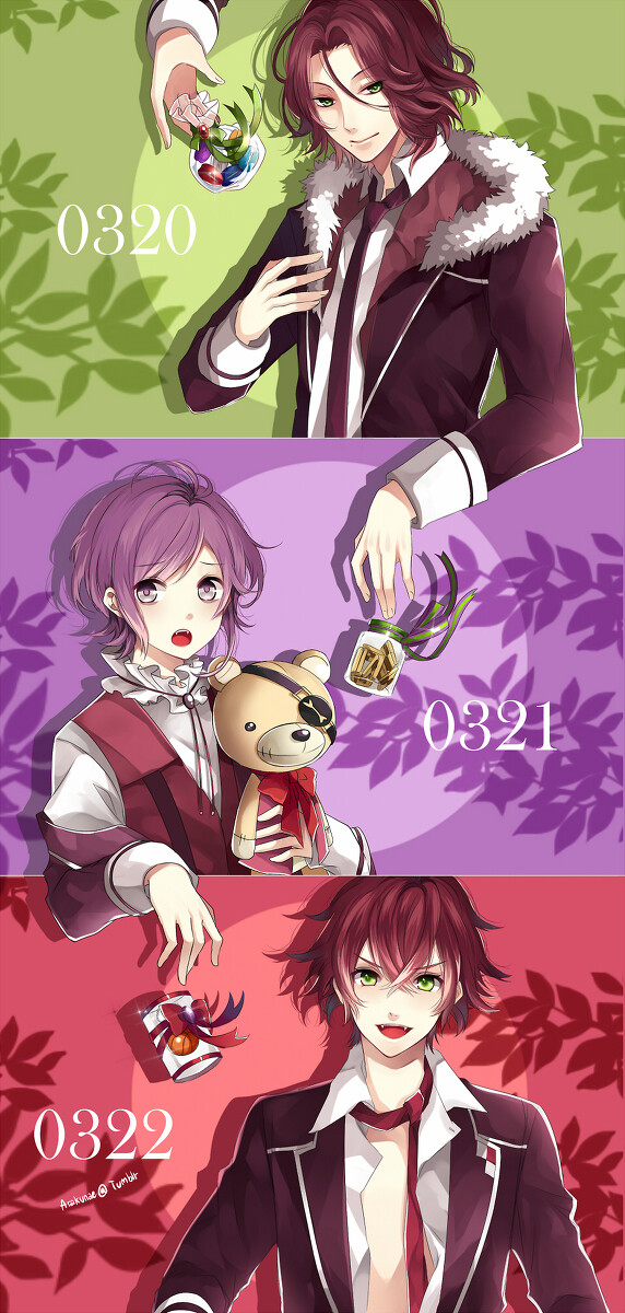 diabolik lovers##魔鬼恋人# 逆卷礼人,逆卷奏人,逆卷绫人