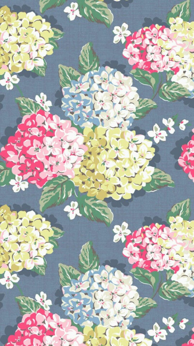 cathkidston高清无水印壁纸 绣球花