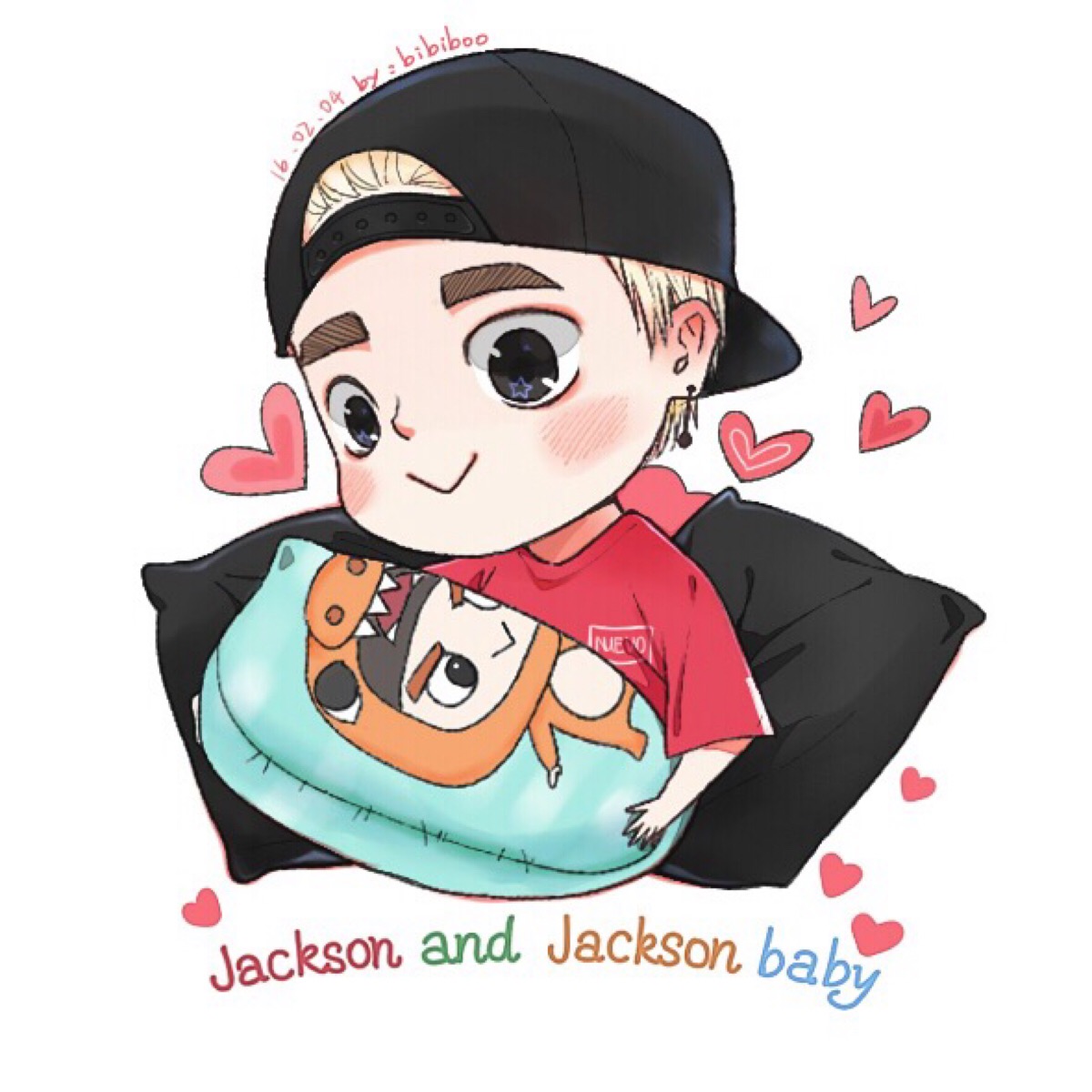 【图cr:sina微博博主:bibiboo发射】手绘q版王嘉尔jackson