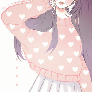 小p动漫女头-半身头像-二次元【ps原创图转图吱声水印不影响图片效果