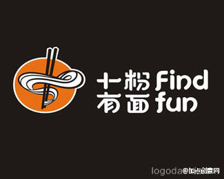 以面条为元素的logo设计