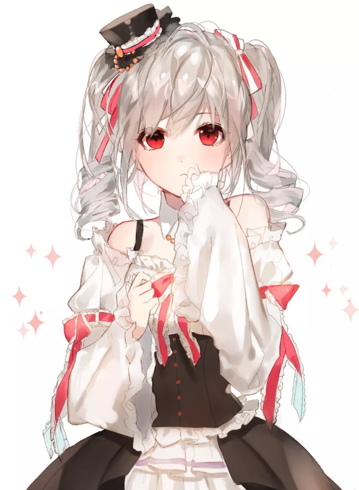 唯美 偶像 双马尾 少女 小清新 温馨 治愈 萌 二次元 高清 壁纸 动漫