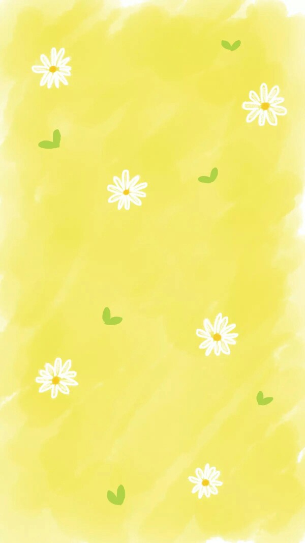 壁纸,黄色,碎花,可爱,简约,小清新