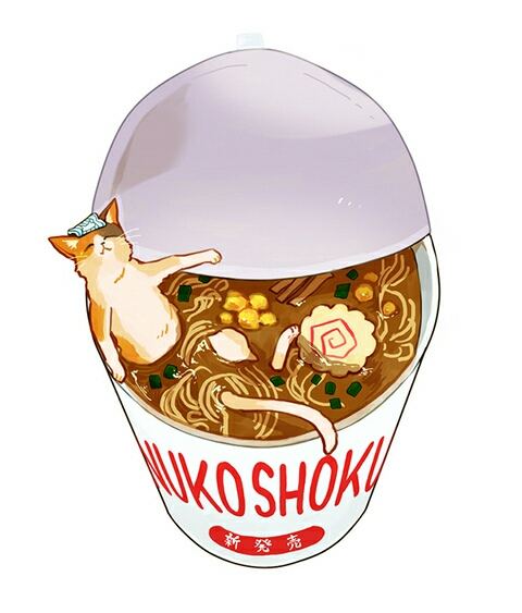 【侵删】海鲜方便面| 白地図 p站_id=46213245 #pixiv食堂#插画#手绘