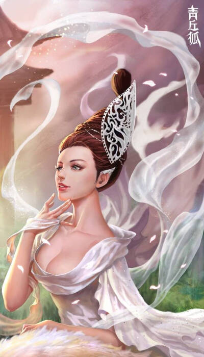 青丘狐传说,陶恒,恒娘,古力娜扎,古风美女,古典美人,狐狸,人物,动物