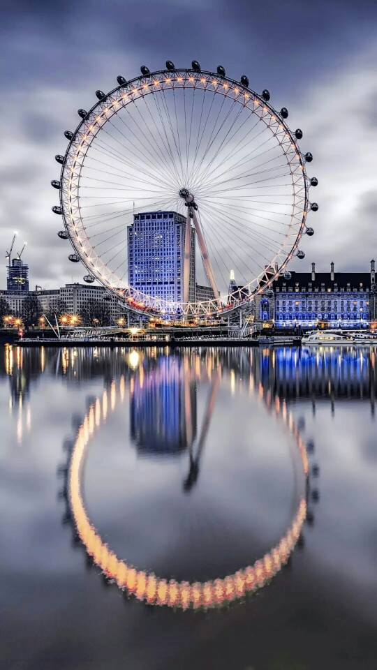 美景壁纸 摩天轮 夜景