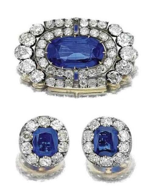 大公爵夫人玛丽亚·帕夫洛夫娜的蓝宝石和钻…