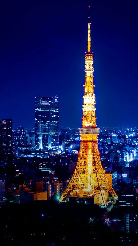 东京塔,风景建筑壁纸