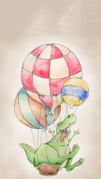 壁纸 手绘 热气球 喜欢点赞喜欢就抱走吧