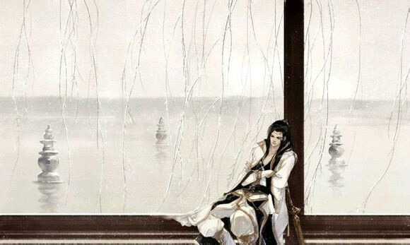 古风插画,风景,人物,手绘,水彩,水墨画,涂鸦,唯美,意境,背景壁纸.
