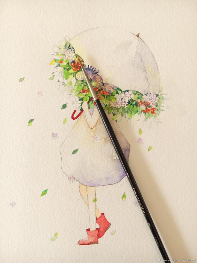 插画# #小清新# #治愈系# #二次元# #唯美# #动漫# #水彩# #森系