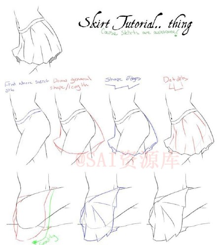 画婚纱裙画法简单步骤_画婚纱裙画法简单图片