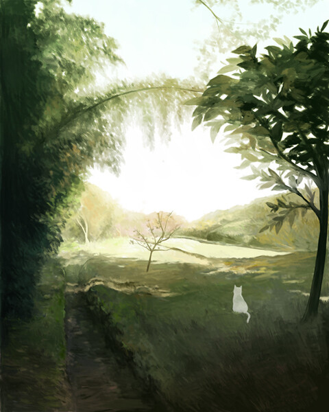 意境 插画 星空 唯美 黄昏 夕阳 风景 人物 少年 少女 壁纸 蓝色 星球