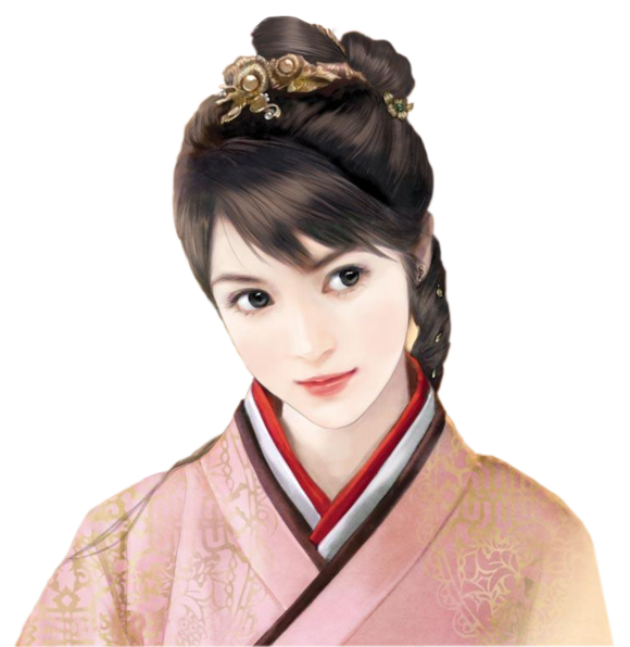 橙光素材古风立绘女子丫鬟古灵精怪