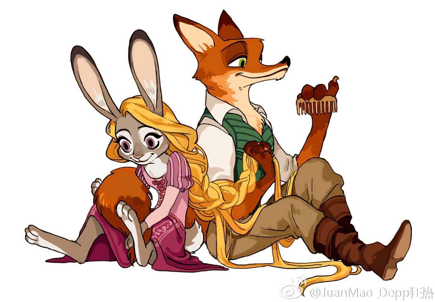 迪士尼##疯狂动物城##zootopia##长发公主