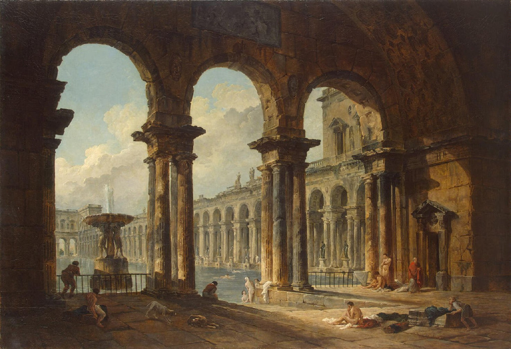 18世纪法国画家hubert robert,1754去意大利留学,在那里整整度过了11