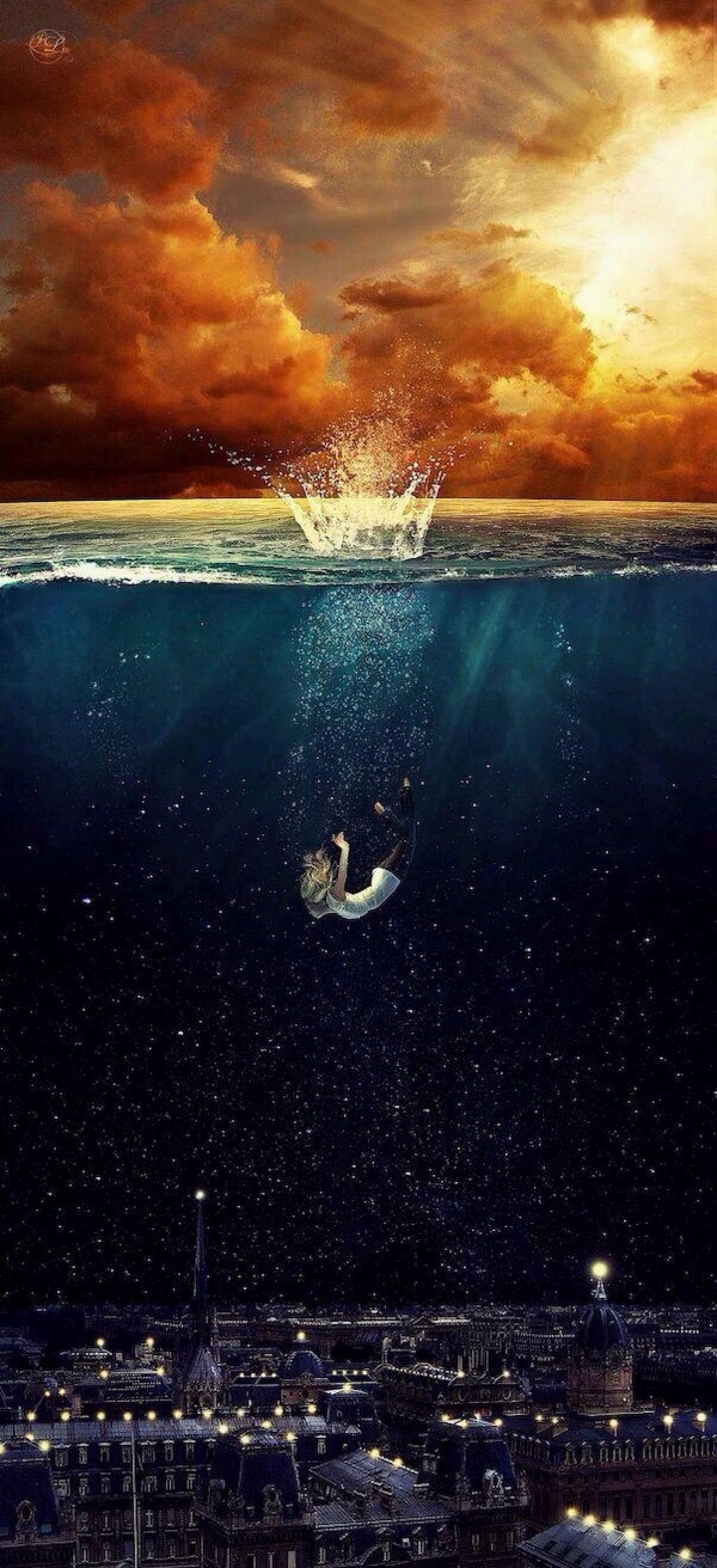 当一个艘船沉入海底,当一个人成了迷.