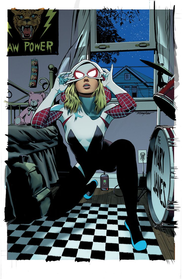 spider-gwen variant cover by mike mayhew