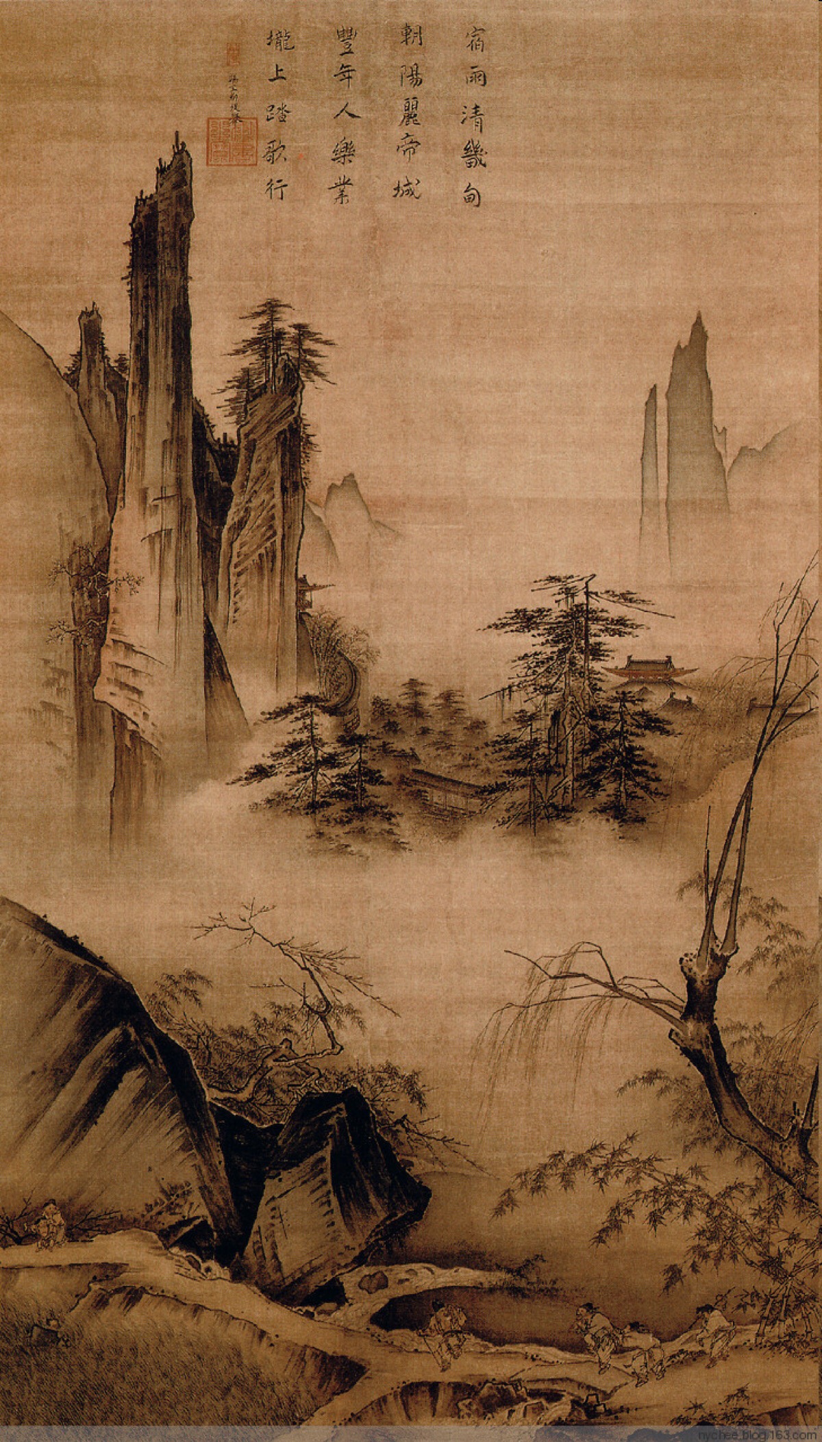 宋马远《踏歌图》
