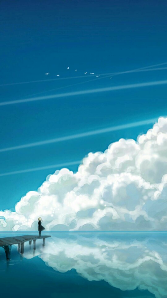 二次元天空壁纸