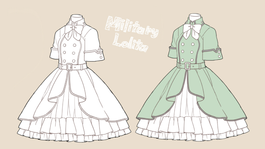 画师なななのか 动漫 插画 人物 萝莉 洋服 洛丽塔 洋装 lolita 设计