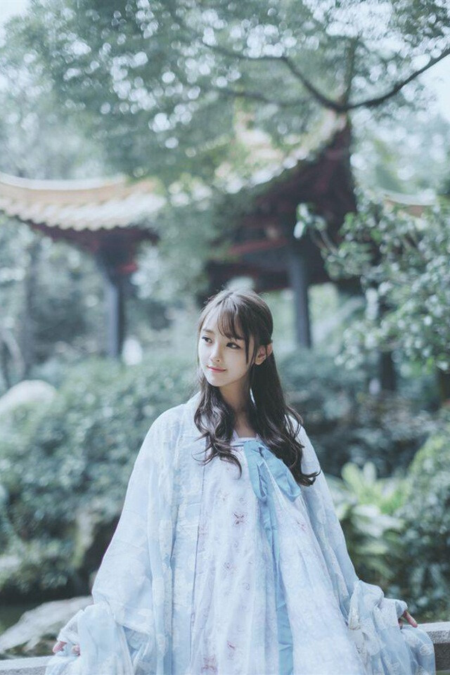 清纯古风,美人儿