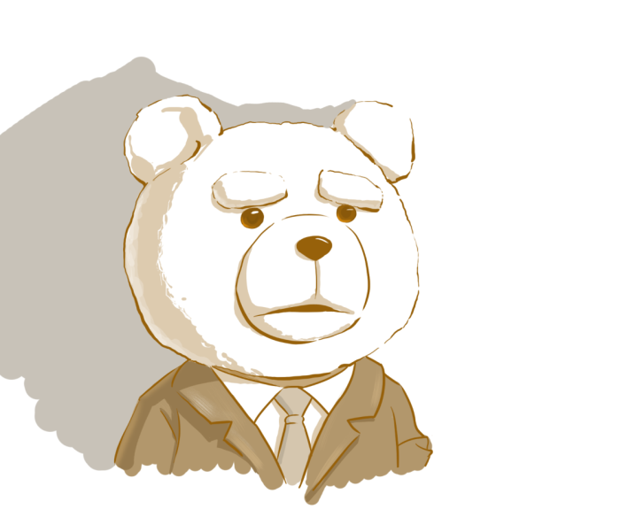 手绘 泰迪熊 TED bear 黑白稿 -堆糖,美好生活研