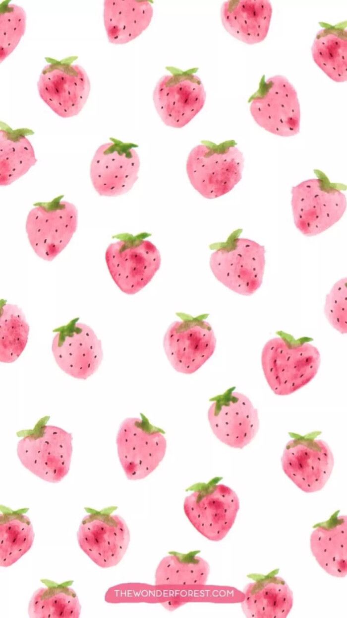 粉色系壁纸 超可爱 草莓