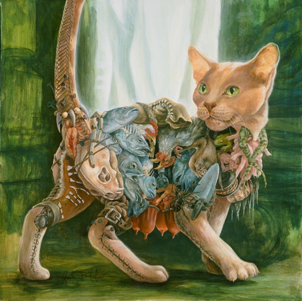 heidi taillefer 的超现实主义绘画作品,疯…-堆糖
