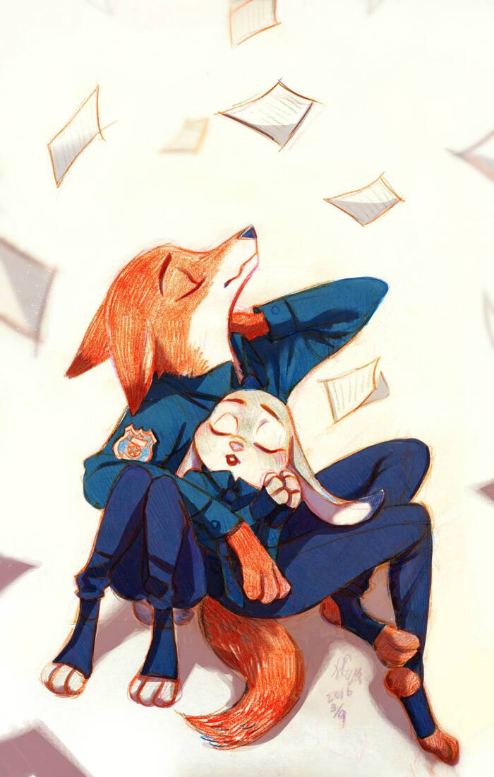 [cp]#疯狂动物城#画师weketa@狼琊的两只 完全超可爱啊id=567342[/cp]