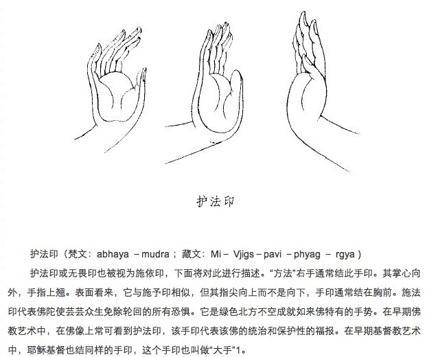 佛像手印 护法印