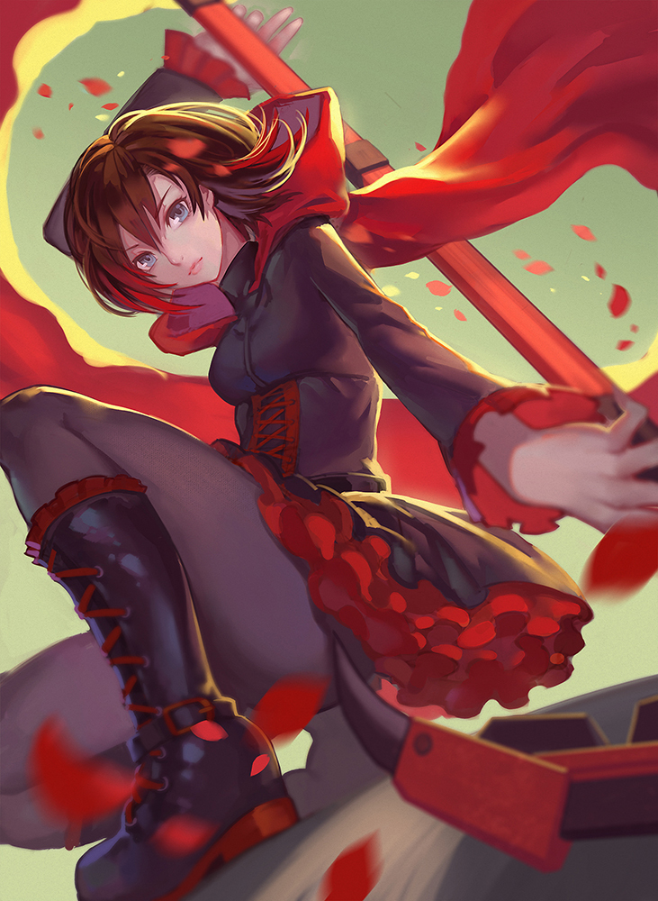 (套图)动漫 插画 rwby 少女 封面 头像 人物 p站 二次元 画师:kuro id