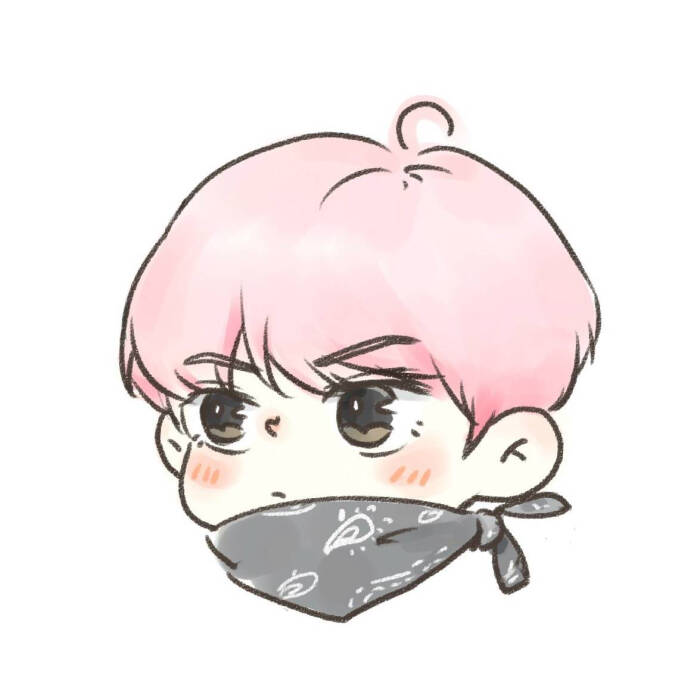 sehun 吴世勋exo头像 q版fanart手绘插画萌by.软扣