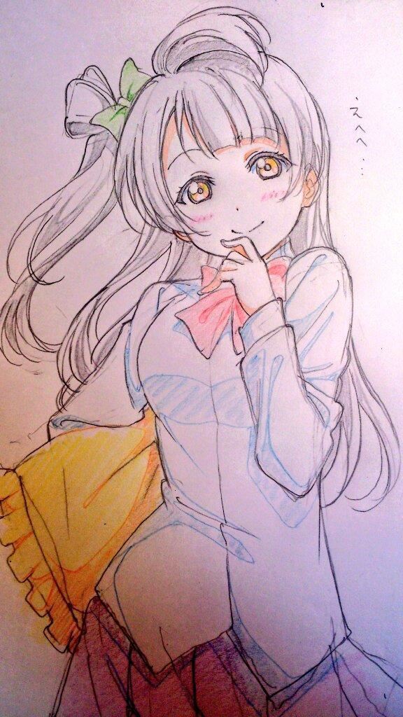 love live 南小鸟 原画师手稿